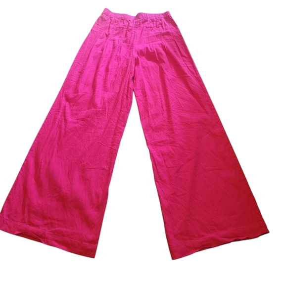 I▪︎N▪︎C Inernational Concepts Vibrant Fuchsia Wide-Leg Linen Pants - Picture 2 of 5